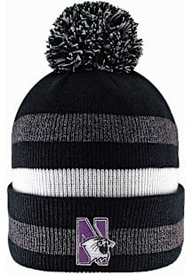 LogoFit Northwestern Wildcats Black Primetime Mens Knit Hat