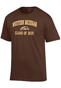 Champion Western Michigan Broncos Brown Class of 2025 Jersey Short Sleeve T Shirt