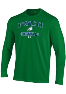 Under Armour Florida Gulf Coast Eagles Green Softball Performance Long Sleeve T Shirt