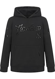Pro Standard New York Yankees Toddler Black Triple Black Long Sleeve Hooded Sweatshirt