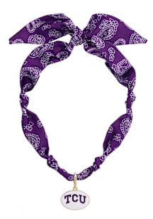 TCU Horned Frogs Logo Bandana Scarf Necklace