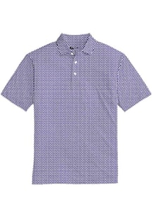 Onward Reserve K-State Wildcats Mens Purple All Over Print Short Sleeve Fashion Polo