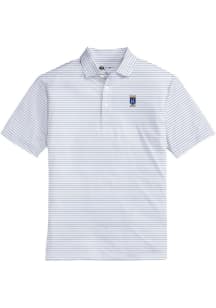 Onward Reserve Kansas City Royals Mens Navy Blue Tour Stripe Short Sleeve Fashion Polo