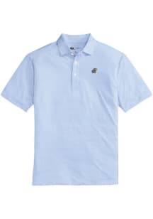 Onward Reserve Kansas Jayhawks Mens Light Blue Range Short Sleeve Fashion Polo