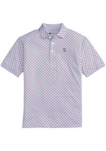 Onward Reserve St Louis Cardinals Mens Light Blue Tile Print Short Sleeve Fashion Polo