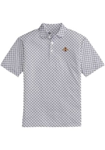 Onward Reserve Iowa State Cyclones Mens Grey Tile Print Short Sleeve Fashion Polo