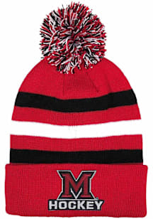 LogoFit Miami RedHawks Black Halftime Youth Knit Hat