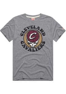 Homage Cleveland Cavaliers White GRATEFUL DEAD Short Sleeve Fashion T Shirt