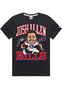 Josh Allen Buffalo Bills Charcoal Signature Short Sleeve Fashion Player T Shirt