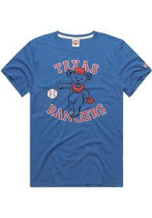 Homage Texas Rangers Blue Grateful Dead Short Sleeve Fashion T Shirt