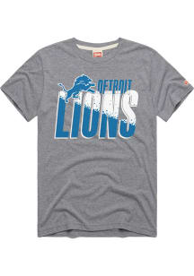 Homage Detroit Lions Grey Gradient Short Sleeve Fashion T Shirt