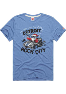 Homage Detroit Lions Blue Detroit Rock City Short Sleeve Fashion T Shirt