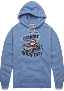 Homage Detroit Lions Mens Blue Detroit Rock City Fashion Hood