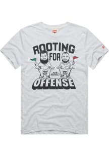 Travis Kelce Kansas City Chiefs Grey Rooting for Offense Short Sleeve Fashion Player T Shirt