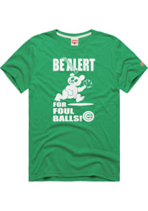 Homage Chicago Cubs Green Be Alert Short Sleeve Fashion T Shirt