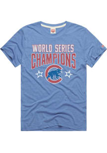 Homage Chicago Cubs Light Blue World Champions Short Sleeve Fashion T Shirt