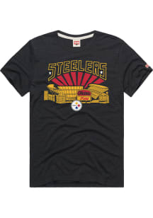 Homage Pittsburgh Steelers Black Hienz Field Short Sleeve Fashion T Shirt
