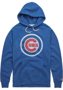 Homage Chicago Cubs Mens Blue Logo Layout Fashion Hood