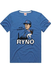 Ryne Sandberg Chicago Cubs Blue Ryno Short Sleeve Fashion Player T Shirt