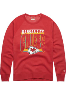 Homage Kansas City Chiefs Mens Red Taylor Long Sleeve Fashion Sweatshirt
