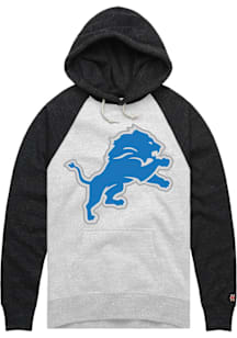 Homage Detroit Lions Mens Ash Color Block Fashion Hood