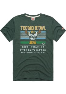 Reggie White Green Bay Packers Green TECMO Bowl Short Sleeve Fashion Player T Shirt
