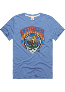 Homage Oklahoma City Thunder Blue Grateful Dead x Thunder Skull Short Sleeve Fashion T Shirt
