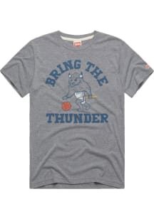 Homage Oklahoma City Thunder Grey Bring The Thunder Short Sleeve Fashion T Shirt
