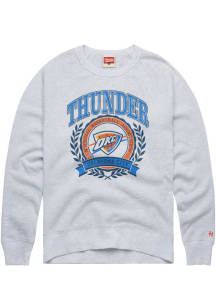 Homage Oklahoma City Thunder Mens Grey Crest Long Sleeve Fashion Sweatshirt