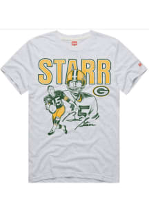 Bart Starr Green Bay Packers Ash Signature Short Sleeve Fashion Player T Shirt