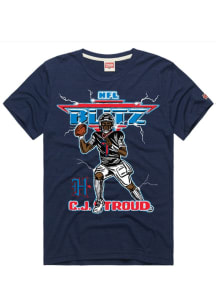 CJ Stroud Houston Texans Navy Blue NFL Blitz Short Sleeve Fashion Player T Shirt