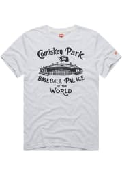 Homage Chicago White Sox White Comiskey Park Short Sleeve Fashion T Shirt