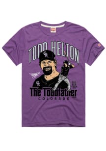 Todd Helton Colorado Rockies Purple Toddfather Short Sleeve Fashion Player T Shirt