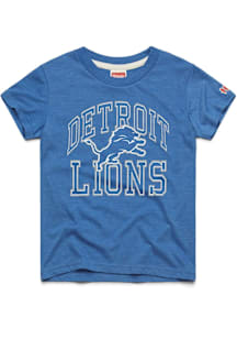 Homage Detroit Lions Youth Blue Block Arch Short Sleeve T-Shirt