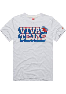 Homage Texas Rangers Grey Viva Tejas Short Sleeve Fashion T Shirt