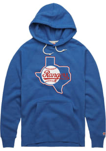 Homage Texas Rangers Mens Blue State Fashion Hood