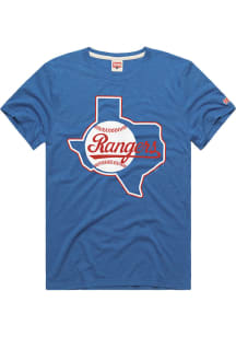 Homage Texas Rangers Blue State Short Sleeve Fashion T Shirt