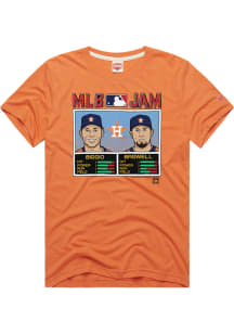 Craig Biggio Houston Astros Orange MLB Jam Short Sleeve Fashion Player T Shirt