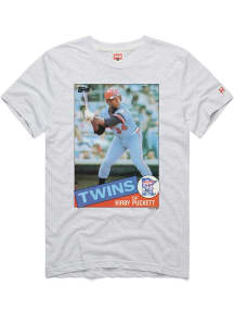 Kirby Puckett Minnesota Twins Grey Player Card Short Sleeve Fashion Player T Shirt