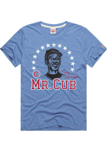 Ernie Banks Chicago Cubs Blue Player Portrait Short Sleeve Fashion Player T Shirt