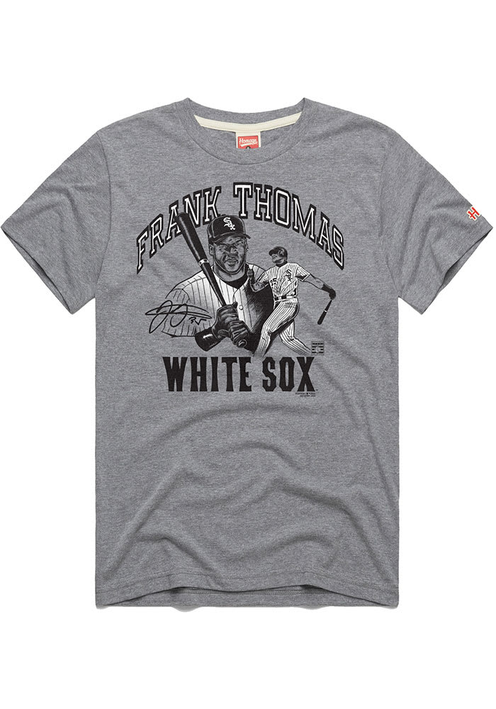 Frank Thomas Chicago White Sox White The Big Hurt Short Sleeve Fashion Player T Shirt