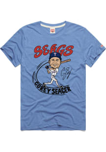 Corey Seager Texas Rangers Light Blue Player Portrait Short Sleeve Fashion Player T Shirt