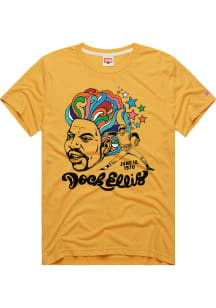 Doc Ellis Pittsburgh Pirates Yellow Player Portrait Short Sleeve Fashion Player T Shirt