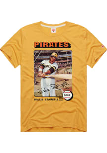 Willie Stargell Pittsburgh Pirates Yellow Player Card Short Sleeve Fashion Player T Shirt