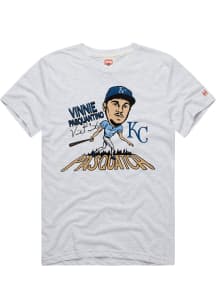 Vinnie Pasquantino Kansas City Royals Grey Player Portrait Short Sleeve Fashion Player T Shirt