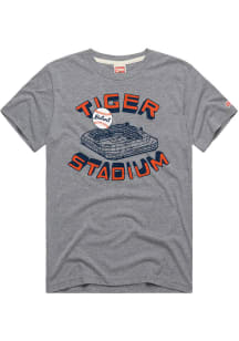 Homage Detroit Tigers Grey Tiger Stadium Short Sleeve Fashion T Shirt