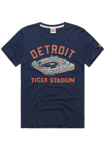 Homage Detroit Tigers Navy Blue Tiger Stadium Short Sleeve Fashion T Shirt