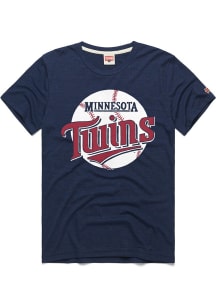 Homage Minnesota Twins Navy Blue Coop Logo Short Sleeve Fashion T Shirt
