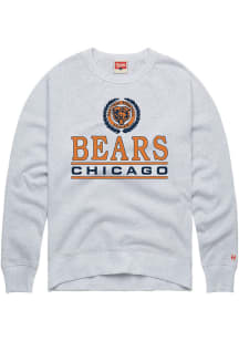 Homage Chicago Bears Mens Grey Collegiate Crest Long Sleeve Fashion Sweatshirt
