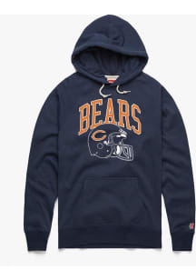 Homage Chicago Bears Mens Navy Blue Arch Over Pill Fashion Hood
